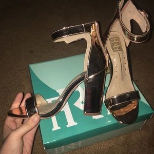 Champagne high heels